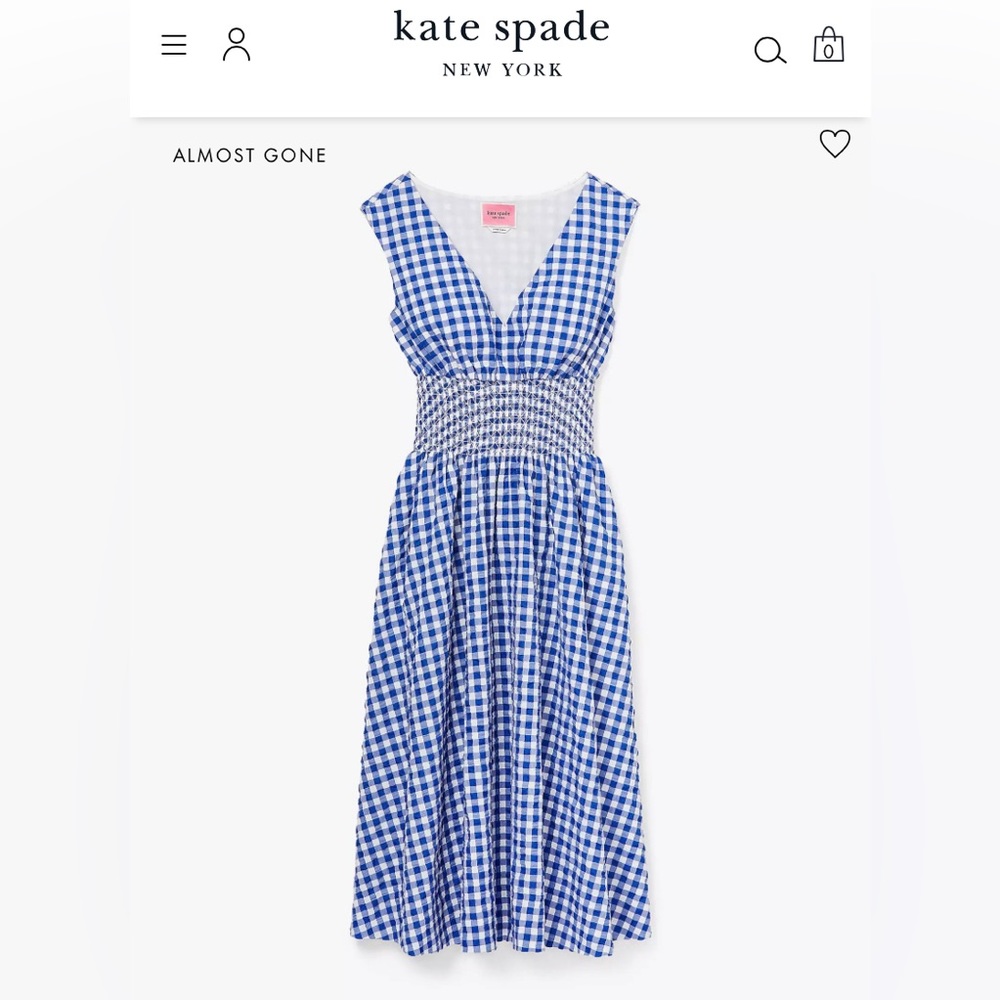 Kate Spade Gingham Dress
